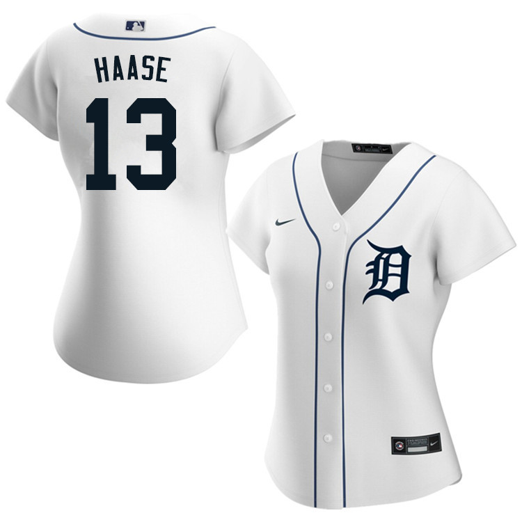 Nike Women #13 Eric Haase Detroit Tigers Baseball Jerseys Sale-White